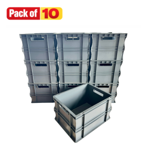 Pack Of 10: 20 Litre Euro Box - 400mm x 300mm x 230mm - SPK4322