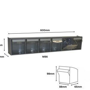 Tilt Bin MB6 - 600mm x 94mm x 112mm