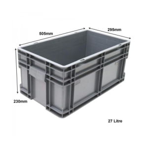 27 Litre Euro Box – 505mm x 295mm x 230mm – SPK27K