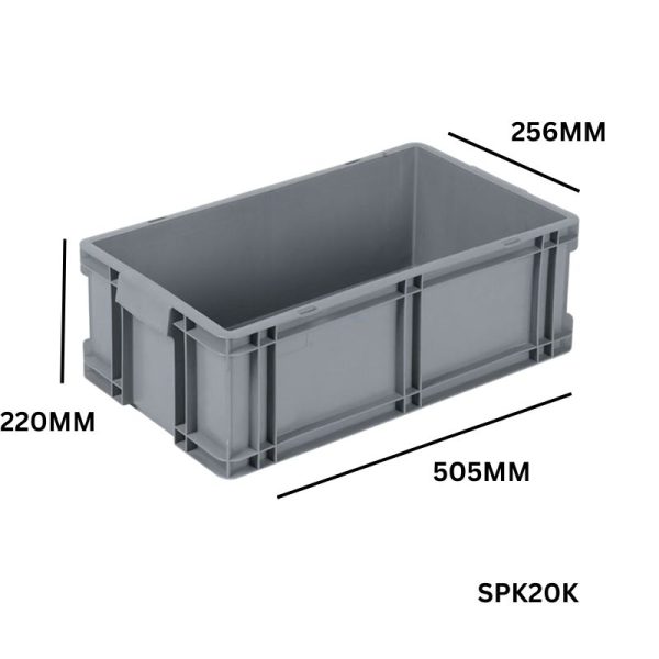 22 Litre Euro Box – 505mm x 256mm x 220mm – SPK20K