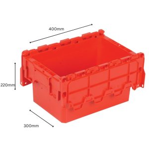 20 Litre Tote Box - 400mm x 300mm x 220mm - SPKM4321 Orange