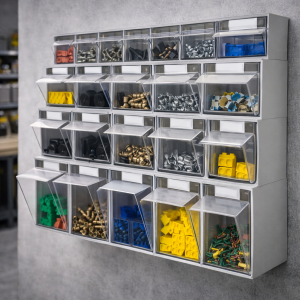 Tilt/View Storage Bins